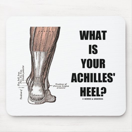 Wat is je achilleshiel? (Hielanatomie) Muismat (Voorkant)