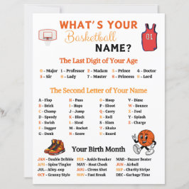 Wat is je basketbalnaam spel