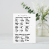 Wat is je bijnaam? briefkaart (Staand voorkant)