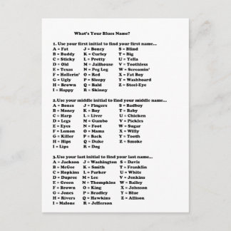 Wat is je bijnaam? briefkaart