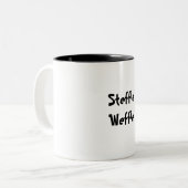 Wat is je bijnaam voor Stephanie? Tweekleurige Koffiemok (Voorkant links)