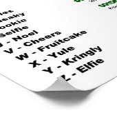 Wat is je Elf-naam? Kerstfeestdag Poster (Hoek)