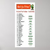 Wat is je Elf-naam? Kerstfeestdag Poster (Voorkant)