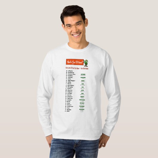 Wat is je Elf-naam? T-shirt (Voorkant volledig)