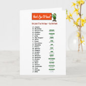 Wat is je elfennaam Kerstkaart om aan te passen! Kaart (Gele Bloem)