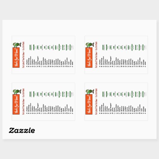 Wat is je elfnaam? Stickers (Vel)