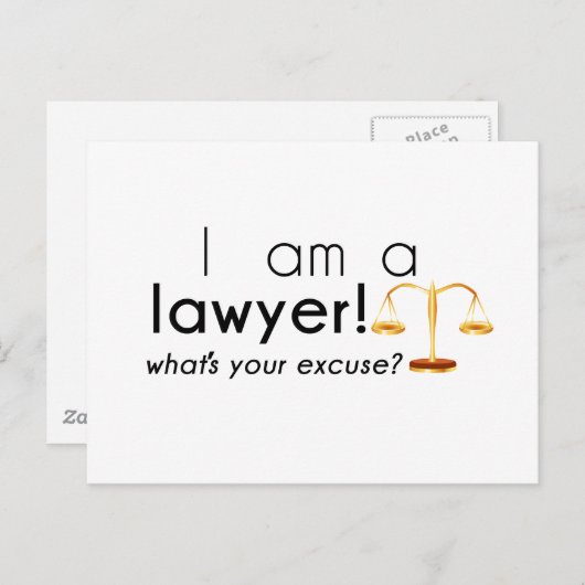 Wat is je excuus? briefkaart (Voorkant / Achterkant)