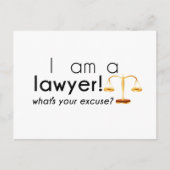 Wat is je excuus? briefkaart (Voorkant)