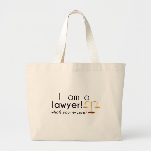 wat is je excuus? grote tote bag (Voorkant)
