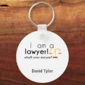 Wat is je excuus? sleutelhanger (Voorkant)
