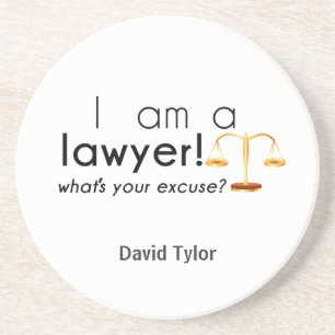 Wat is je excuus? zandsteen onderzetter