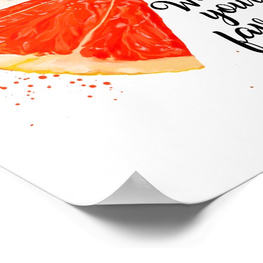 Wat is je favoriete fruit? poster (Hoek)