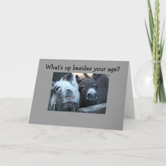 WAT IS JE LEEFTIJD BEST? KAART (Voorkant)