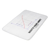 Wat is je limiet? Limietfunctie geek Humor Badmat (Gekanteld)