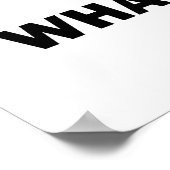 Wat is je limiet? Limietfunctie geek Humor Poster (Hoek)