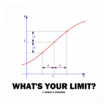 Wat is je limiet? Limietfunctie geek Humor