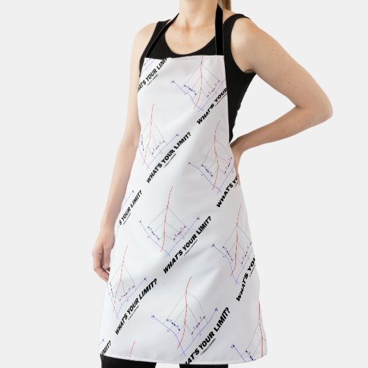 Wat is je limiet? Limietfunctie geek Humor Schort (Insitu)