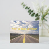 wat is je reis ? briefkaart (Staand voorkant)