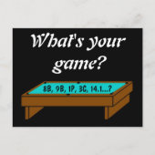 Wat is je spel? Briefkaart (Voorkant)