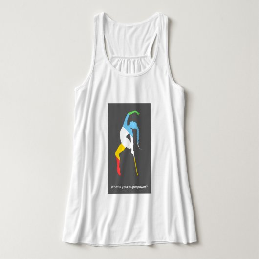 Wat is je superkracht? Disability Pride Month Tanktop (Design voorkant)