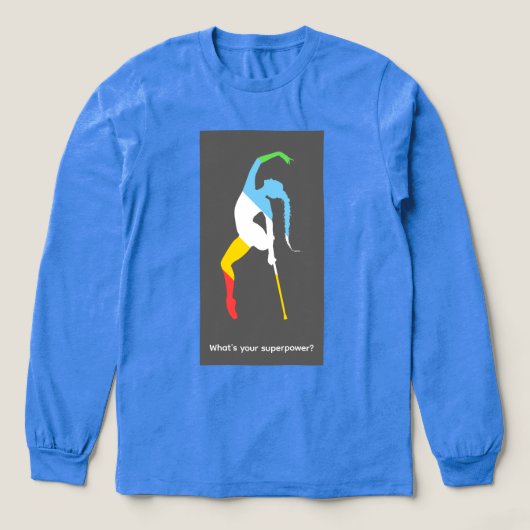 Wat is je superkracht? Disability Pride Month Tri-Blend Shirt (Voorkant)