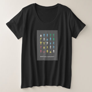 Wat is je superkracht? Maand van trots op een bepe Grote Maat T-shirt