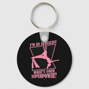 Wat is je Superpower Gymnastiek Aerial Yoga Aeri Sleutelhanger