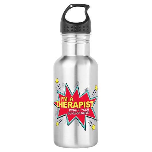 Wat is je Superpower - Ik ben een therapeut Waterfles (Voorkant)