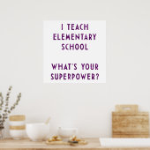 Wat is je Superpower? Poster (Keuken)