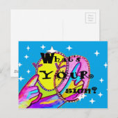 Wat is je teken? briefkaart (Voorkant / Achterkant)