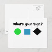 Wat is je teken? briefkaart (Voorkant / Achterkant)
