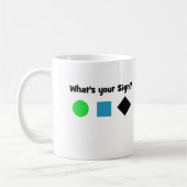 Wat is je teken? koffiemok (Links)