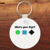 Wat is je teken? sleutelhanger (Voorkant)