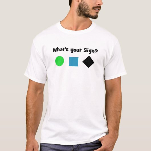 Wat is je teken? t-shirt (Voorkant)