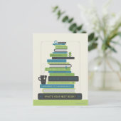 Wat is je volgende boek? briefkaart (Staand voorkant)