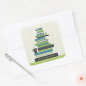 Wat is je volgende boek? vierkante sticker (Envelop)