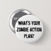 wat is je zombie actieplan ? ronde button 5,7 cm (Voorkant /achterkant)