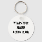 Wat is je zombie actieplan? sleutelhanger (Voorkant)