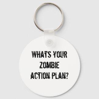 Wat is je zombie actieplan? sleutelhanger