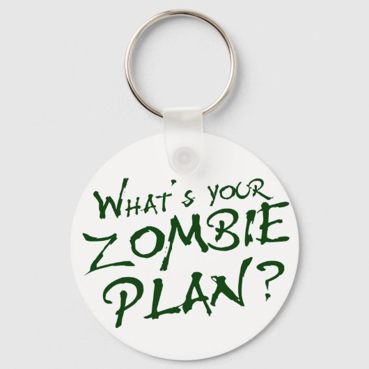 Wat is je Zombie-plan? Sleutelhanger (Voorkant)