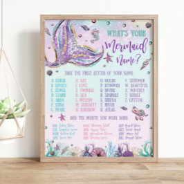 Wat is jouw Mermaid Name Birthday Game? Poster