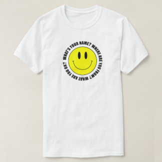 Wat is Jouw naam?.. Smilie T-Shirt SUBTLE EDITION