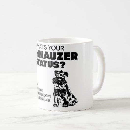 Wat is jouw Schnauzer Status? Koffiemok (Voorkant rechts)