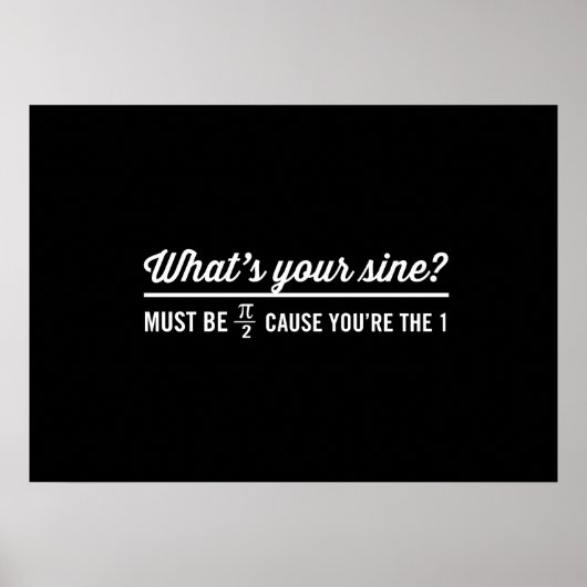 Wat is jouw sinus? poster (Voorkant)