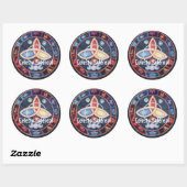 Wat is jouw teken, Zodiac Bookplate Ronde Sticker (Vel)