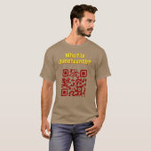 Wat is Juneteenth? QR-code T-Shirt (Voorkant volledig)