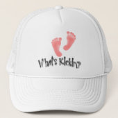 Wat is Kickin? Design van moederschapsPetten Trucker Pet (Voorkant)