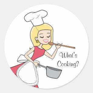Wat is koken Sticker - Baker Lady