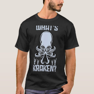 Wat is Kraken Cephalopod Terror Scary Octopus T-shirt