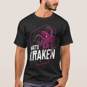 Wat is Kraken Squid Octopus T-shirt